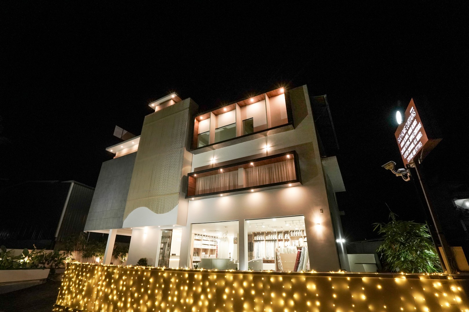 Curtain installation